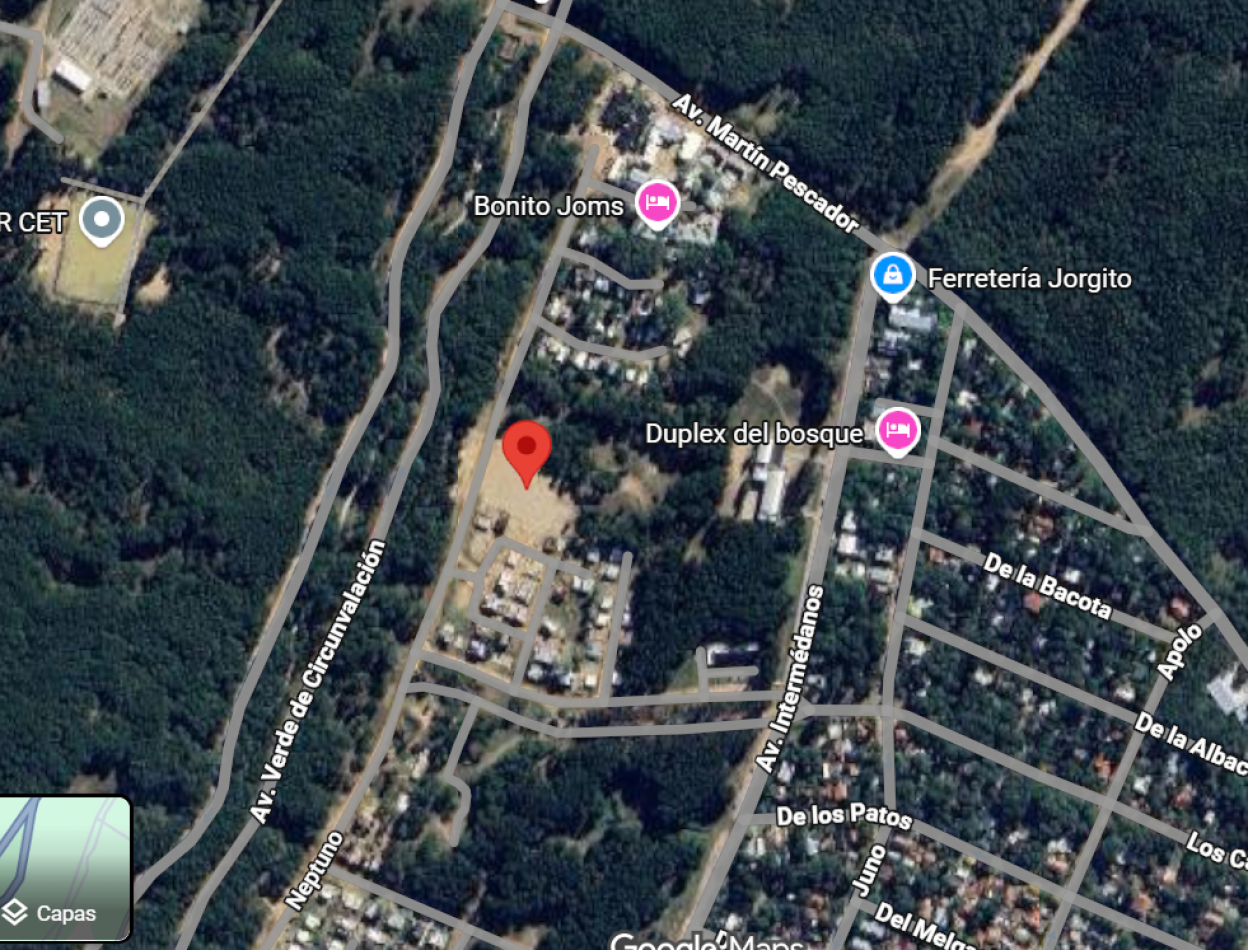 Lote Terreno en Venta Pinamar Cooperativa de Vivienda Zona Intermedanos 196 m2 Permuta-Toma Vehiculo Escriturado-Gas natural