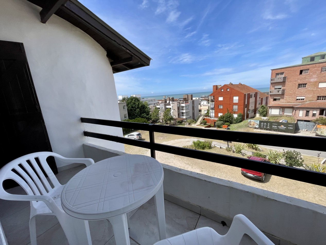Departamento 2 ambientes con vista al mar en Pinamar