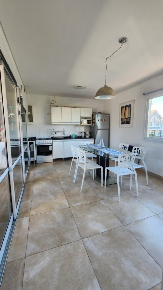Departamento venta 3 ambientes Valeria del mar 50 mts playa + gas natural + cochera 