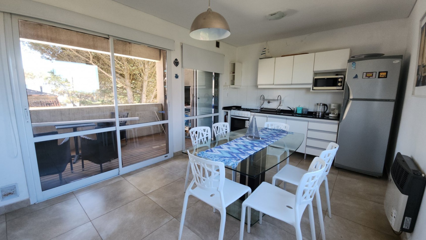 Departamento venta 3 ambientes Valeria del mar 50 mts playa + gas natural + cochera 