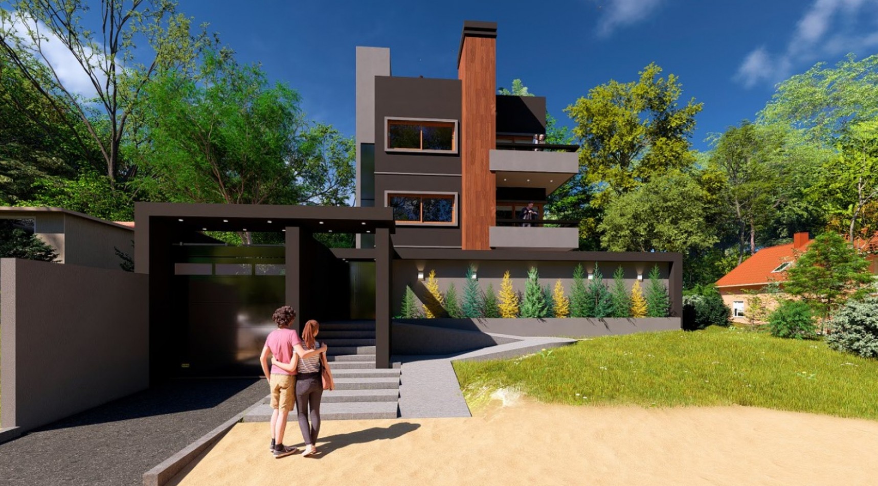 Departamento monoambiente en Venta en Pozo Valeria del Mar-Pinamar 70 m2 totales Patio y Cochera