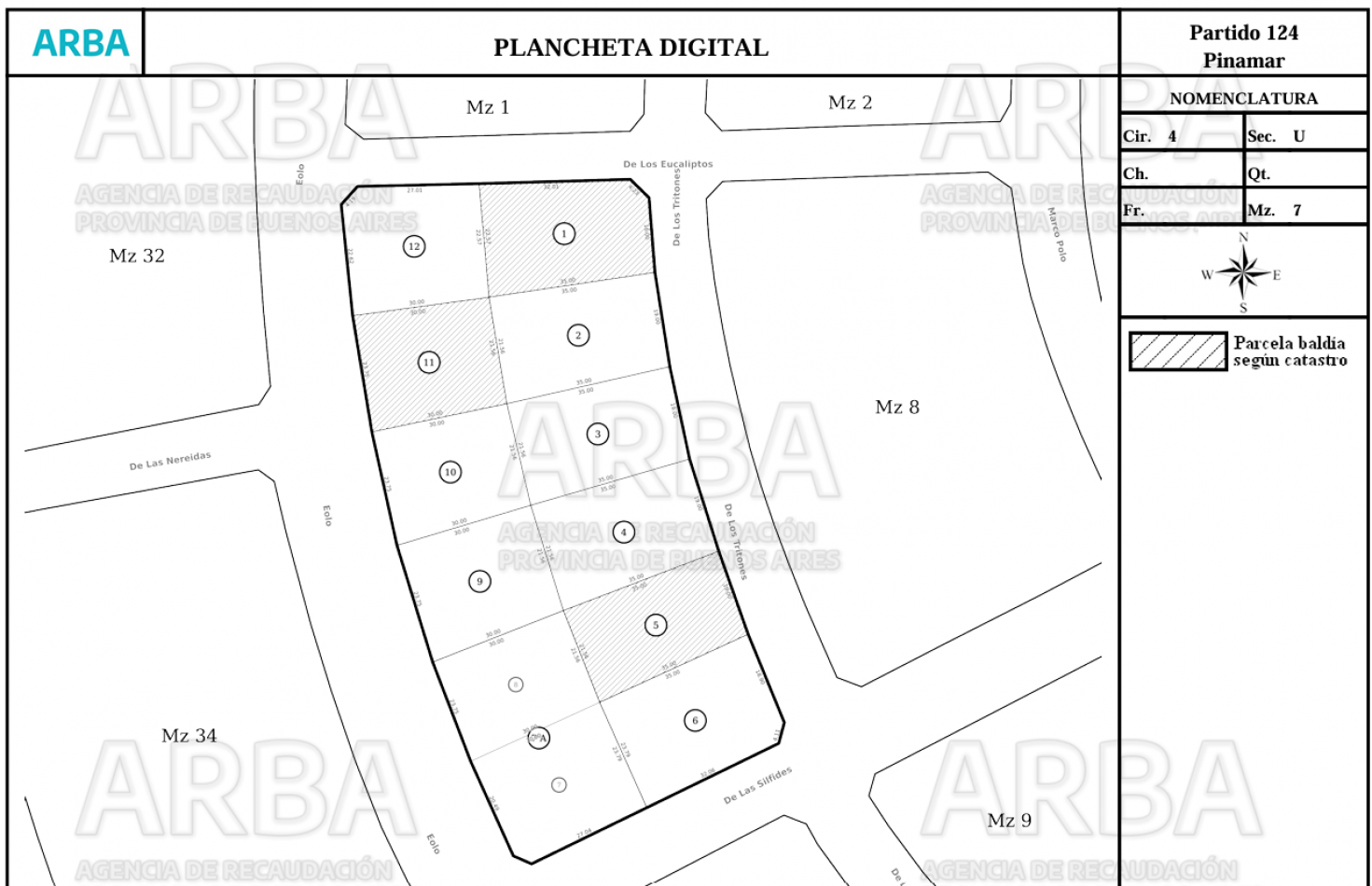 Terreno/Lote Venta Pinamar Zona B5 723 m2 Cercano al centro