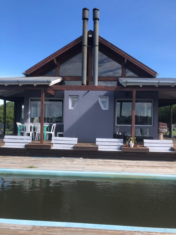 Casa en Venta Laguna del Rosario Madariaga-Pinamar 10.000 m2 5 Ambientes Vista a laguna