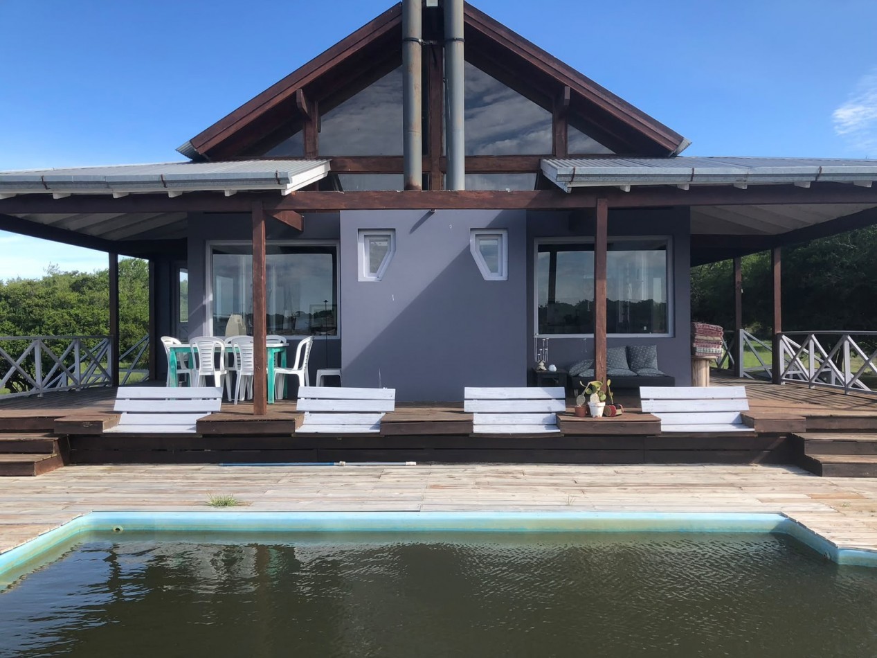 Casa en Venta Laguna del Rosario Madariaga-Pinamar 10.000 m2 5 Ambientes Vista a laguna